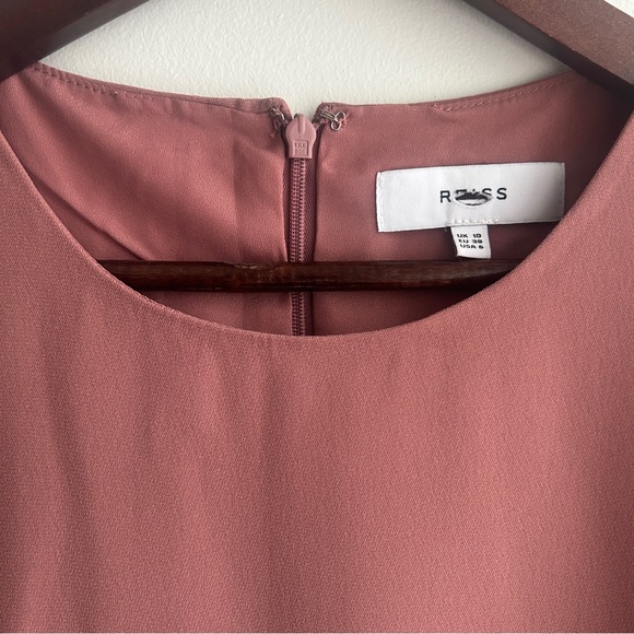 Reiss Myra - Tailored Wrap Front Dress in Pink - Picture 7 of 8